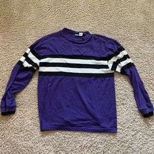 Vintage Colorblock Crewneck Purple L